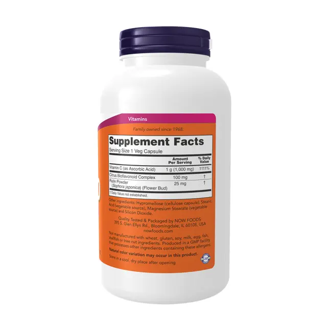 Now Foods Vitamin C-1000 250 Capsules 2
