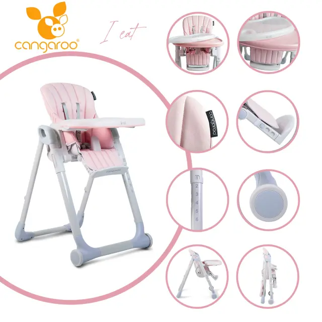 CANGAROO - High chair I eat pink - 3800146239473