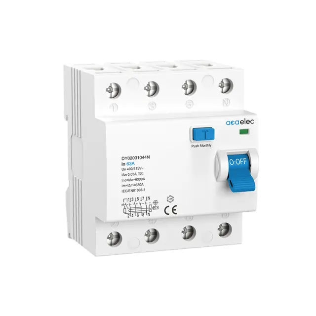 RCCB 4X63A 30MA 4M A-TYPE / DY02031044N
