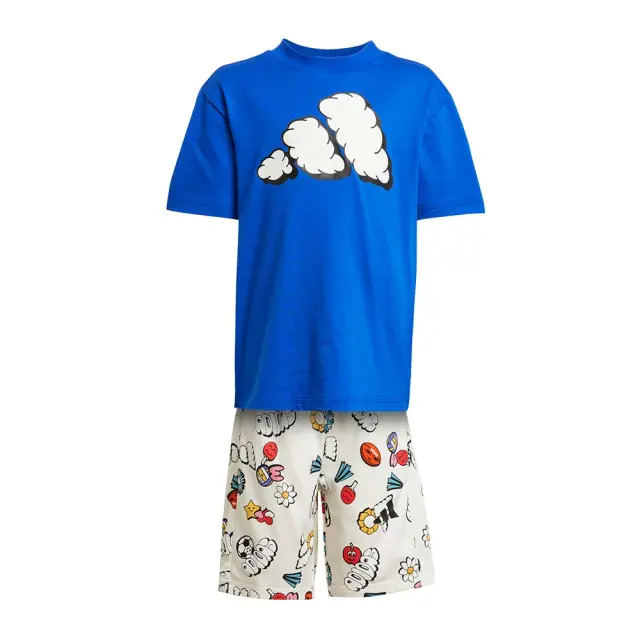 adidas Sportswear Kids Allover Print Set Μπλε JD0065 (adidas Sportswear) - 122
