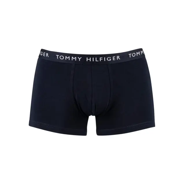 Tommy Hilfiger Ανδρικό Boxer Essential Logo Waistband Trunks - Τριπλό Πακέτο, Χρώμα Blzr Red-Desert Sky-Golfway Gr - S 3