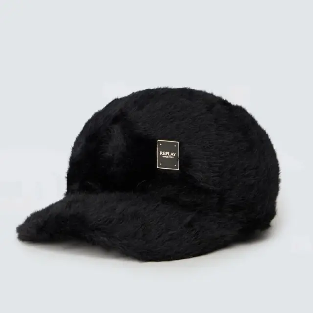 Καπέλο Replay AW00AV.000.A7243T-C098 BLACK Μαύρο - ONESIZE