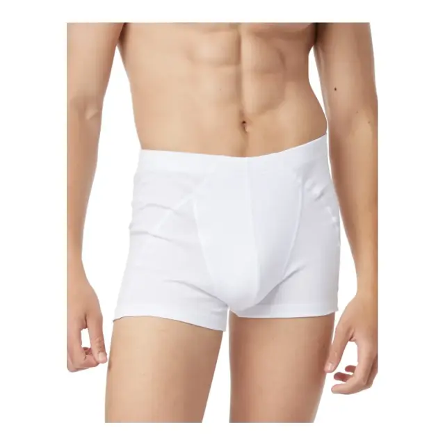 Comfort 2 Ανδρικό Βαμβακερό Boxer με Εσωτερικό Λάστιχο 2τμχ Minerva - Λευκό