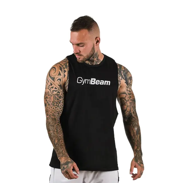 GymBeam Cut Off Tank Black, M