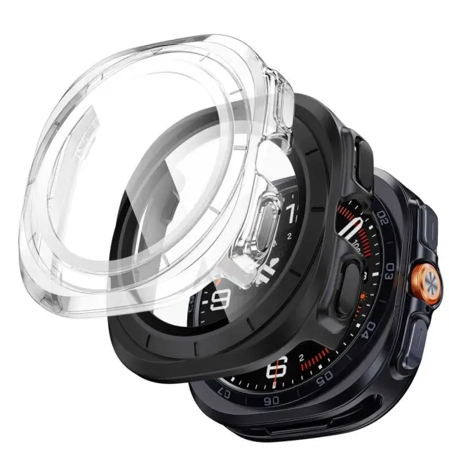 Tech-protect Defense 2-pack Samsung Galaxy Watch Ultra 2 2026 (47 Mm) Matte Black & Clear
