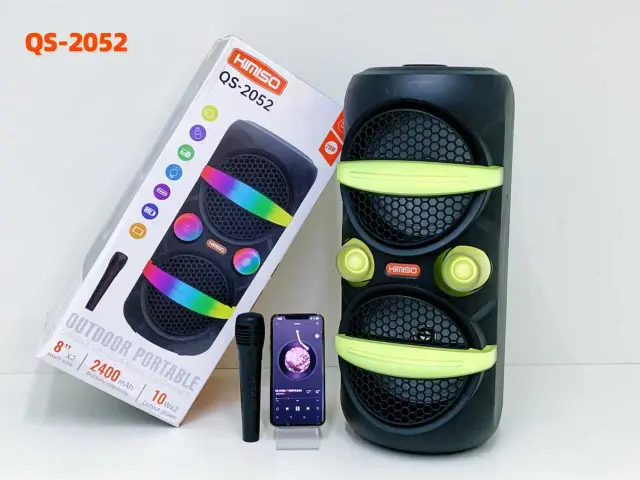 Φορητό ηχείο subwoofer με μικρόφωνο Karaoke - QS-2052 - 814437 2