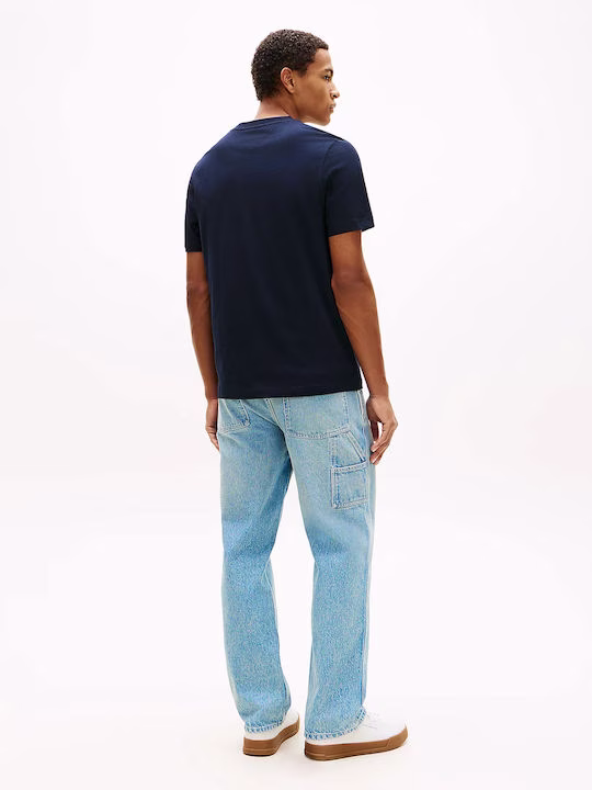 Tommy Hilfiger T-Shirt Μπλε Με Λογότυπο Μπλε Σκούρο 3