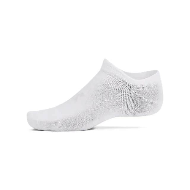 Under Armour Essential No Show Socks (6Pair) (1382611-100) - Λευκό - 31.5-36.5 3