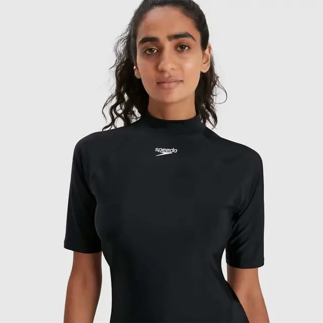 Speedo Women's Short Sleeve Rash UV Protection Top Μαύρο 8131893503 (Speedo)