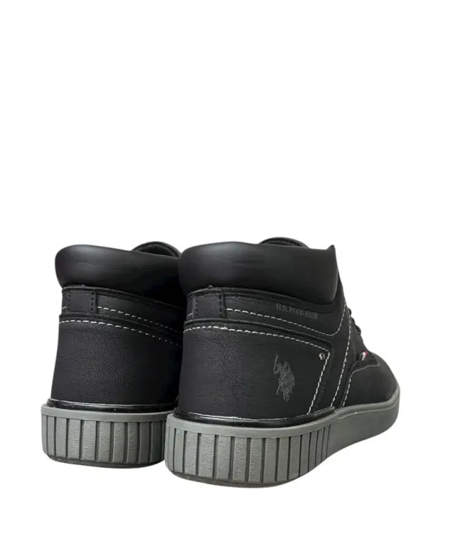 U.S. Polo Assn. - Ανδρικά Μποτάκια Eco-Leather PYRO001MGUT1-BLK Μαύρο 3