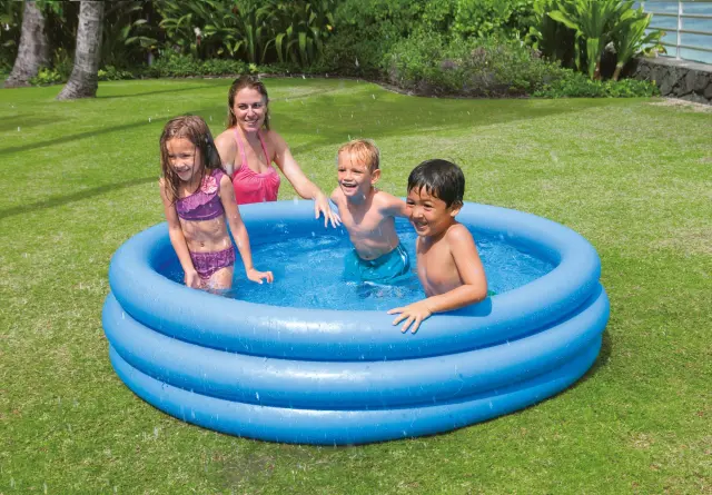 Φουσκωτή πισίνα Intex Crystal Blue παιδική, χωρητικότητας 582lt, 168x38cm I03400470 2