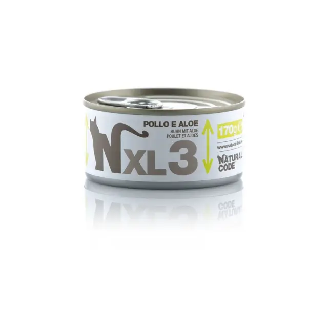 Natural Code XL 3 Κοτόπουλο & Αλόη 170gr Μονόχρωμο