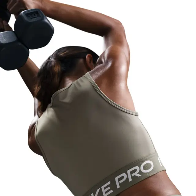 Nike Pro Crop Tank (FZ3615-320) - Λαδί - L 2