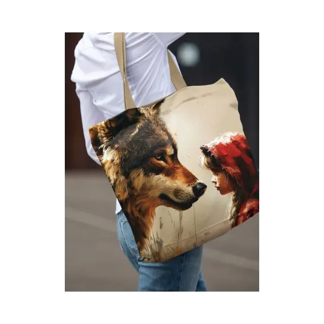 PITEX Τσάντα ώμου από Βελούδο / Tote Bag: Red Riding Hood 3