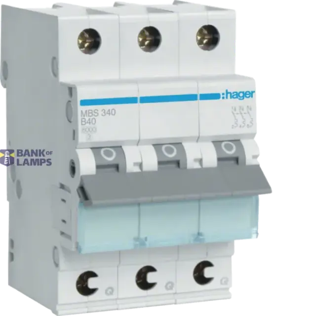 Miniature Circuit Breaker 3P, 6 kA B-40 A Quick Connect, 3M