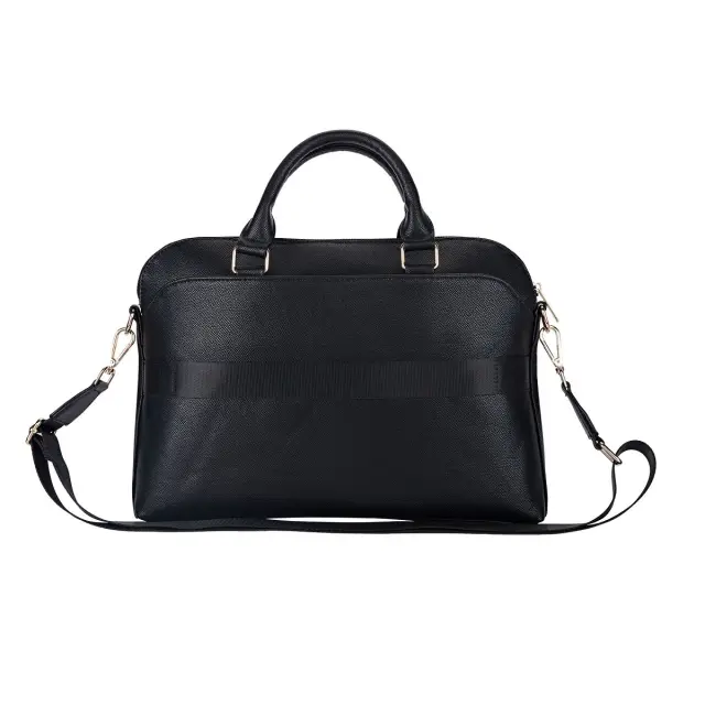 Guess PU Grained Triangle Logo Computer Bag 13/14/15" Black 3
