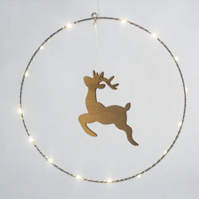 AcaLight Offer ΚΡΕΜΑΣΤΟΣ ΤΑΡΑΝΔΟΣ 20 MINI LED ΘΕΡΜΟ ΛΕΥΚΟ ΜΠΑΤΑΡΙΕΣ 3AA ΜΕ ΔΙΑΦΑΝΟ ΚΑΛΩΔΙΟ 300mm IP20 Φ300mm
