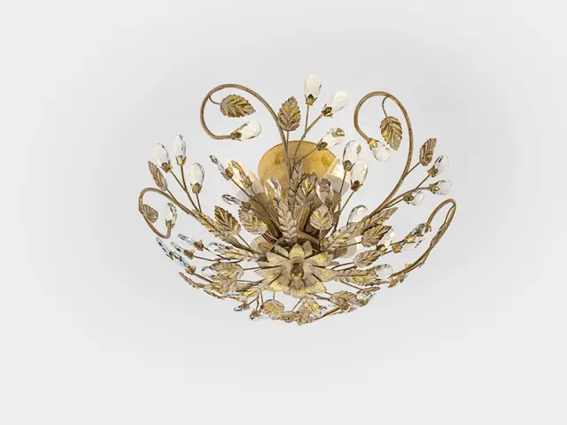 VERDI CEILING LAMP 4L IVORY/GOLD φωτιστικό οροφής Ελεφαντόδοντο Χρυσό 3