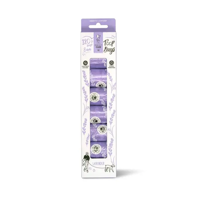 Perfect Care Poop Bags Lavender (8pcs) Μονόχρωμο