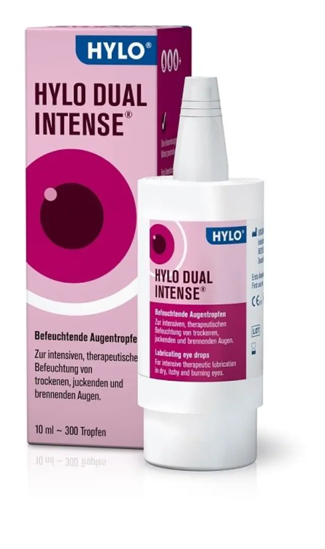 Ursapharm Hylo Dual Intense Λιπαντικές Οφθαλμικές Σταγόνες για την Επίμονη Ξηροφθαλμία, 10ml