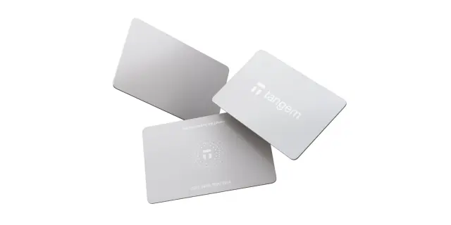 Tangem Wallet - 3-card set, White Stealth