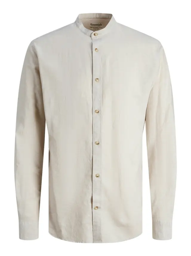 JJESUMMER BAND LINEN BLEND SHIRT LS SN crockery
