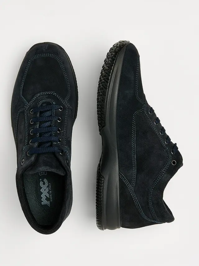 Imac Sneakers Ανδρικό δέρμα Nubuck Μπλέ IMA/651610 NOTTE 3