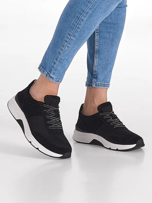 Gabor Sneakers Γυναικείο δέρμα Nubuck/ύφασμα Μαύρο GAB/86897 37-SCHWARZ 2