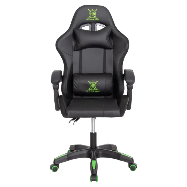 ΠΟΛΥΘΡΟΝΑ GAMING FB91203.03 ΜΑΥΡΟ-ΠΡΑΣΙΝΟ PVC & NYLON 58.5x100x120Υεκ. 3