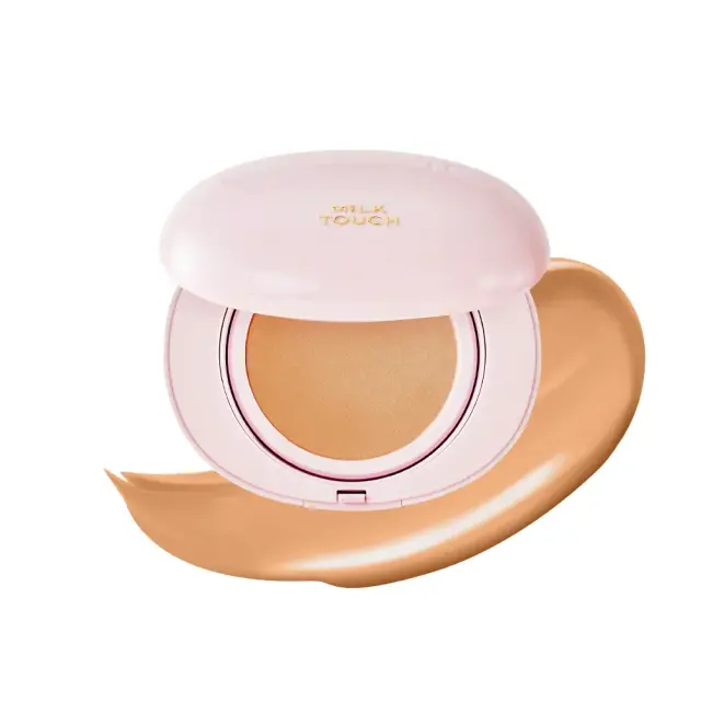 Milk Touch All-Day Skin Fit Milky Glow Make up Cushion 26N Latte, Υγρό make-up σε Σφουγγαράκι για Κάλυψη, Ομοιόμορφο τόνο και Εύκολη εφαρμογή 15g