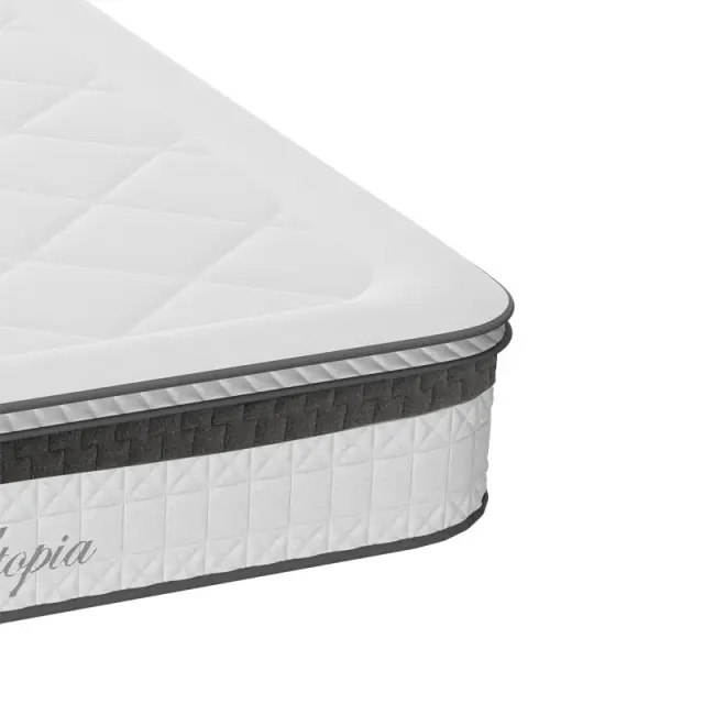 Στρώμα Utopia pakoworld pocket spring με ανώστρωμα aloe vera 30-32cm 140x200εκ 3
