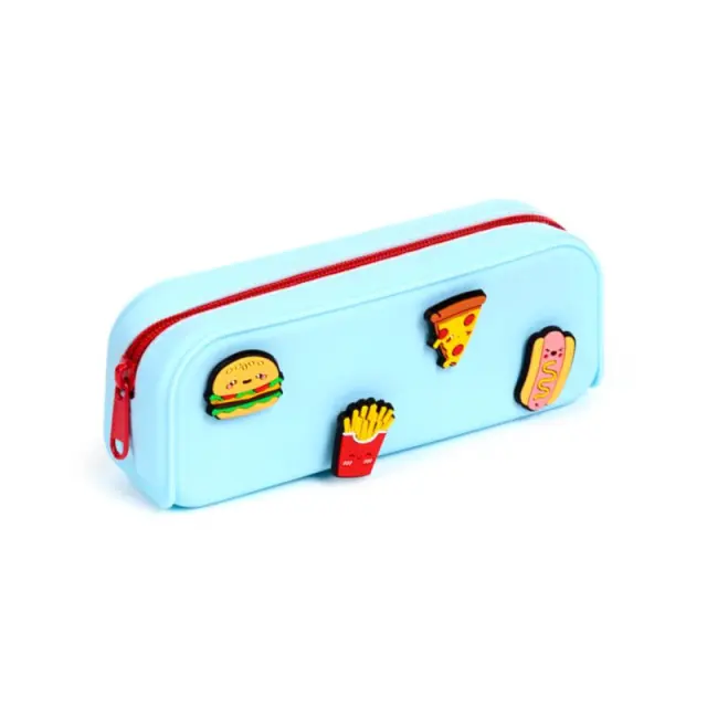 Puckator 3D Κασετίνα σιλικόνης / Silicone Pencil Case with Charms: Foodiemals 2