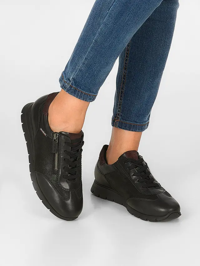 Mephisto Sneakers Γυναικείο δέρμα/δέρμα Nubuck Μαύρο MEP/DONIA BLACK 2