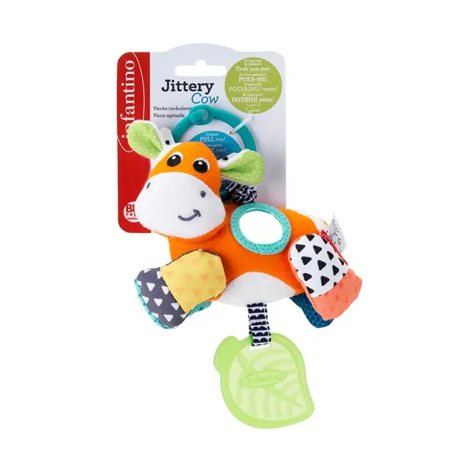 INFANTINO JITTERY COW - GREEN