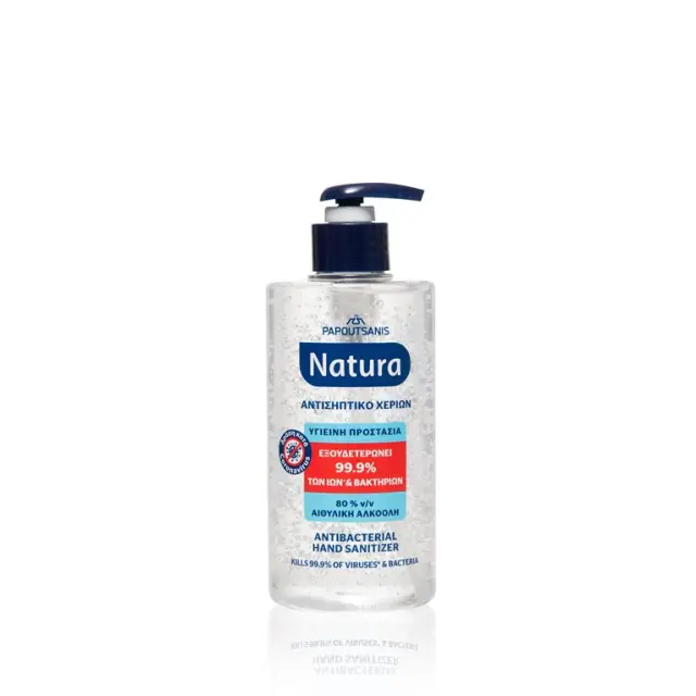 NATURA Νatura Αντισηπτικό Gel Xεριών Aντλία 400ml