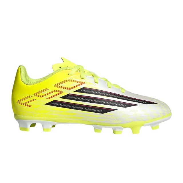 adidas Performance Kids F50 Club FG/MG J Άσπρο - Κίτρινο JS1482 (adidas Performance)