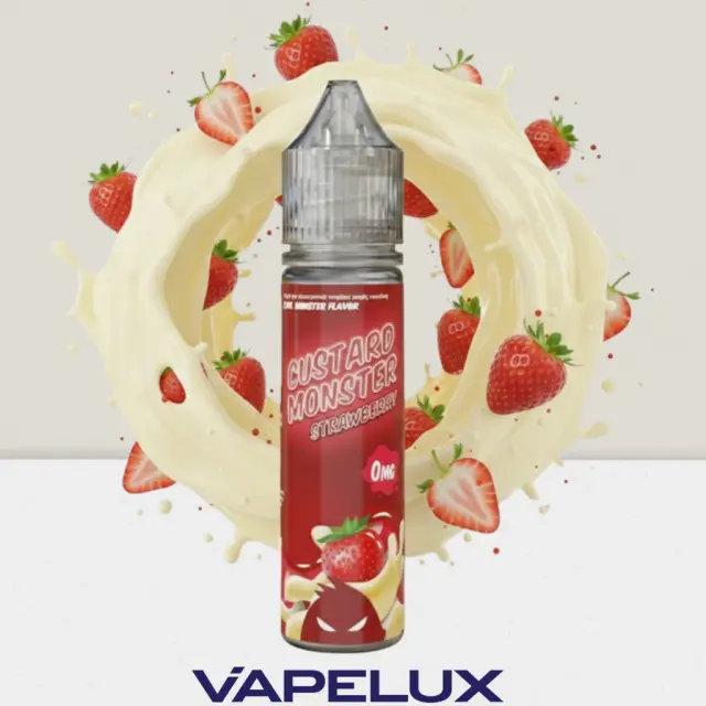 Monster Vape Flavor Shots Custard Strawberry 15ml to 60ml