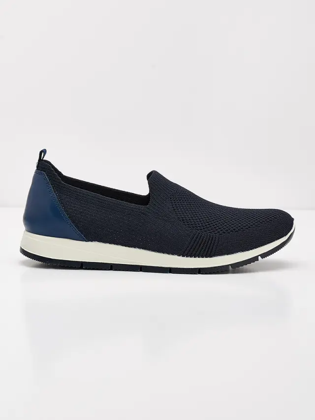 Imac Μοκασίνια-Loafers Γυναικείο ύφασμα flyknit Μπλέ IMA/707210 BLU 2