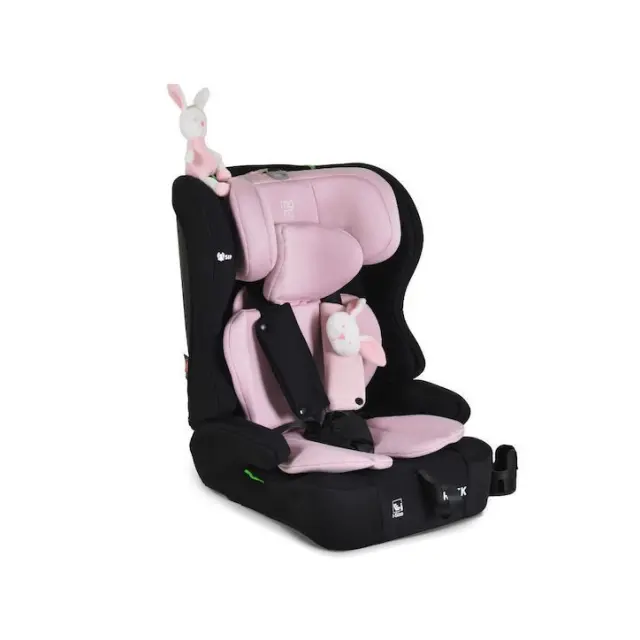 Moni Παιδικό Κάθισμα Αυτοκινήτου Rock 76-150cm Baby Pink 3801005153251