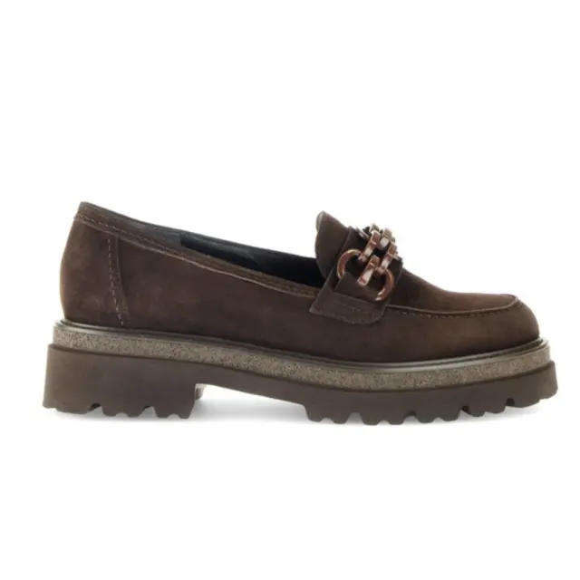 Gabor Μοκασίνια-Loafers Γυναικείο δέρμα Nubuck Καφέ GAB/55242 18-CHOCOLATE