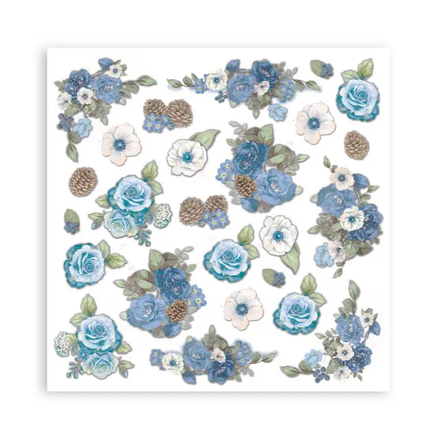 Χαρτιά scrapbooking 10τεμ, 20.3×20.3cm Stamperia, Blueland 2