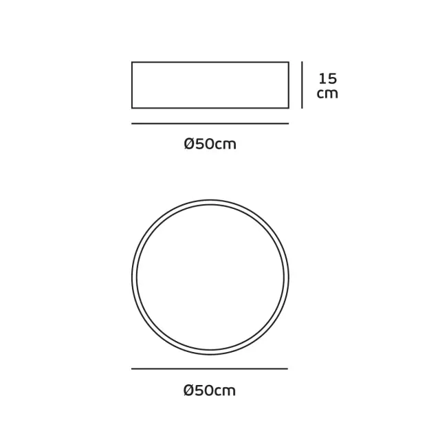 Reter 03098CE/W ø50 Φωτιστικό LED οροφής λευκό Άσπρο 3