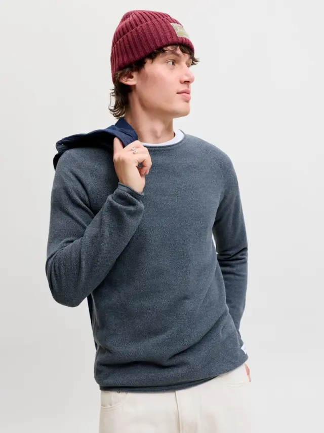 JJEHILL KNIT CREW NECK NOOS - Turbulence 2