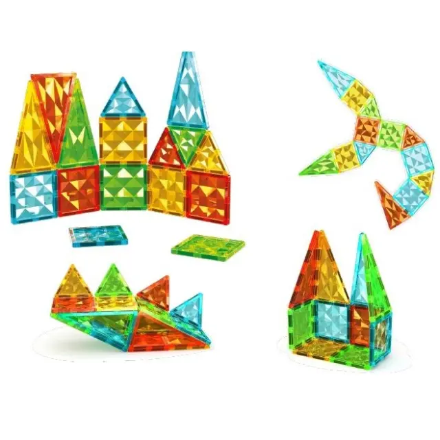 Geomag Magnetic Tiles Gems Μαγνητικά Πλακίδια 32τμχ 3+ Ετών 3