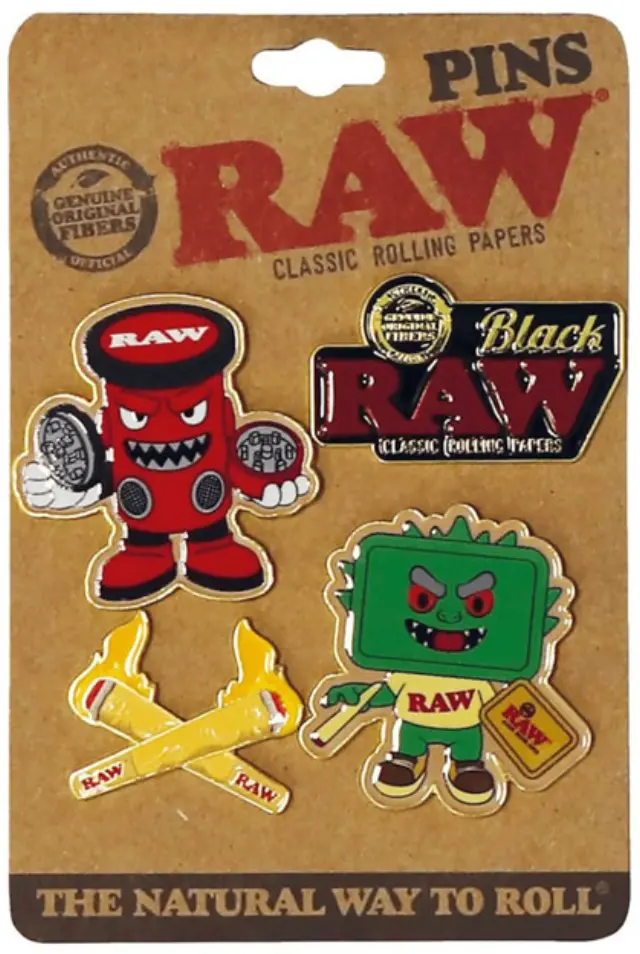 RAW Καρφίτσες Pins - Σετ με 4 Σχέδια (Version 2)