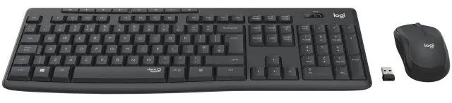 Logitech - MK295 Silent Wireless Combo Keyboad AND Mouse set - Nordic Layout