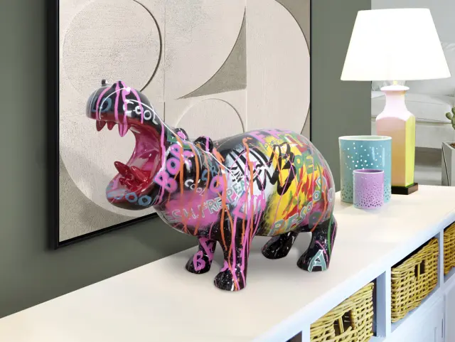 Hippo 299329 διακοσμητικό ιπποπόταμος Πολύχρωμο
