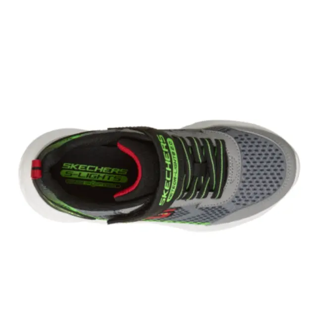 Skechers S Lights Meteor Lights 2.0 401490LC-GYBK Αθλητικά με φωτάκια Γκρί 3