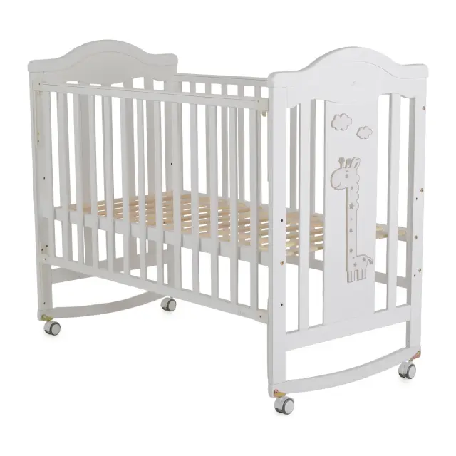 Cangaroo Βρεφική Κούνια Wooden baby cot Juno 3801005210305 3