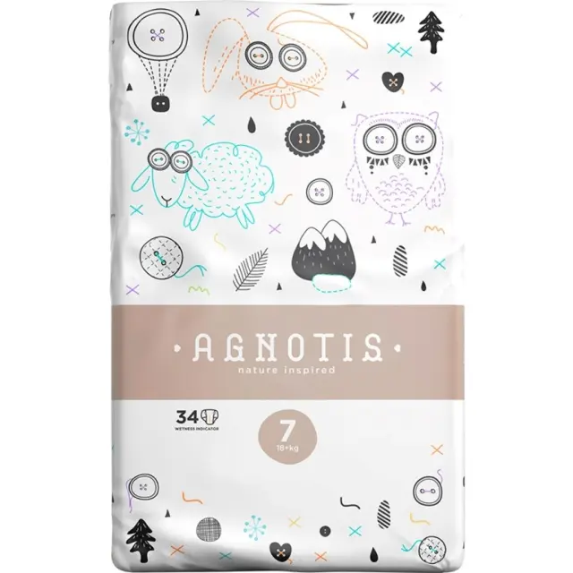 Agnotis Πάνες με Αυτοκόλλητο Eco No.7 για 18+kg 34τμχ